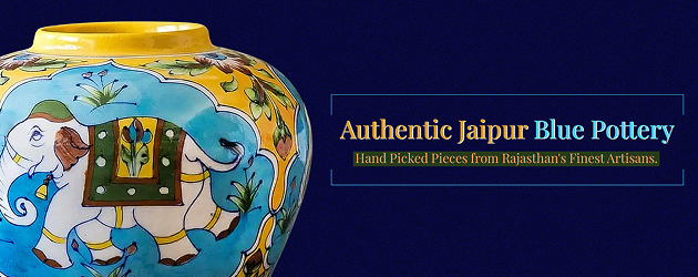 jaiour bluw pottery