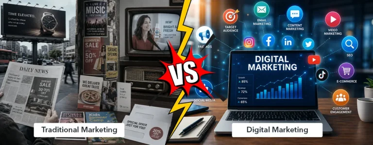 Digital Marketing vs Traditional Marketing: Complete Comparison